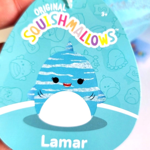 LAMAR 🐋 Whale Shark Original Squishmallow by Kelly Toy ☆》NWT《☆ - Picture 3 of 7